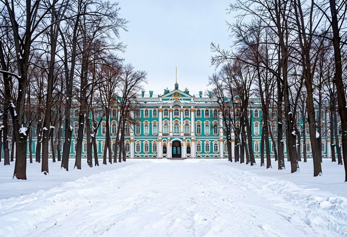 Екатерининский парк зимой