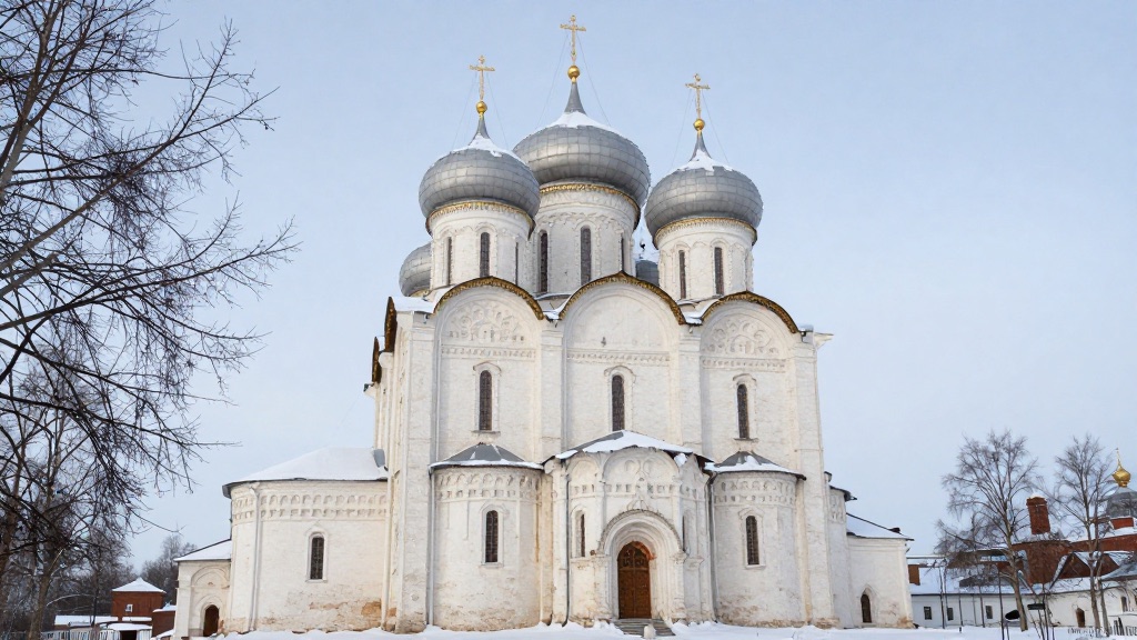 Троицкий собор в Александрове зимой