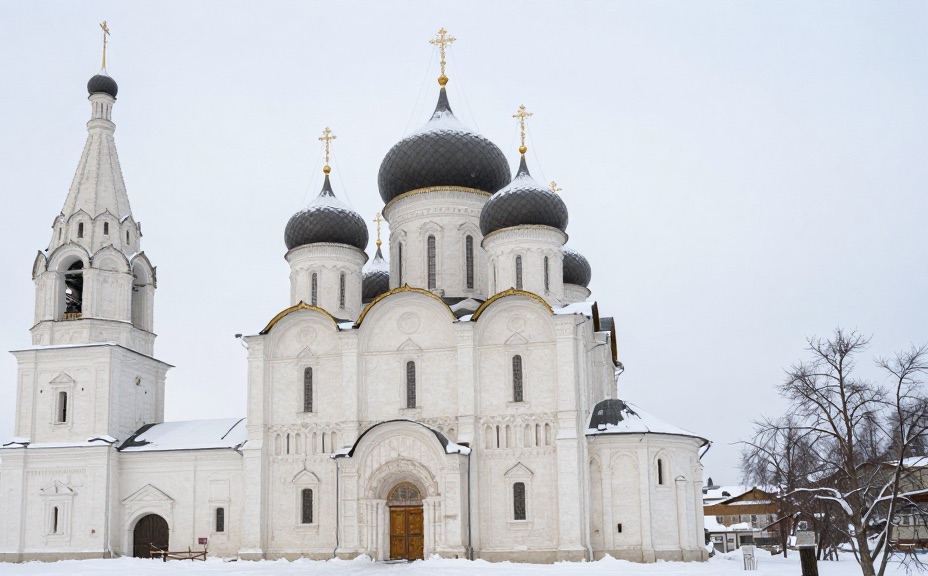 Никольский собор в Зарайском кремле зимой