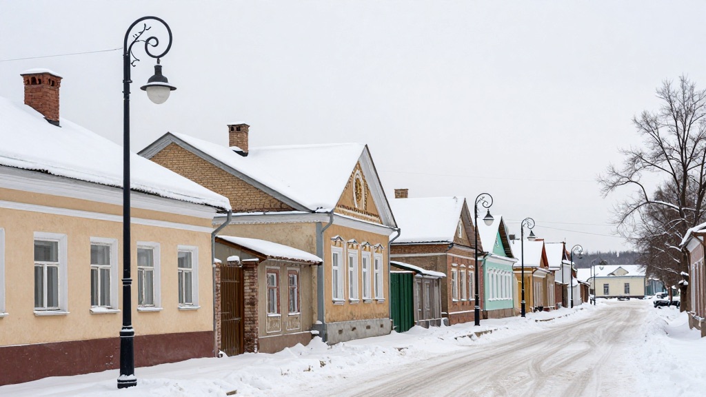 Старая улица Арзамаса зимой